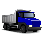 Vector illustration of tipper truck
